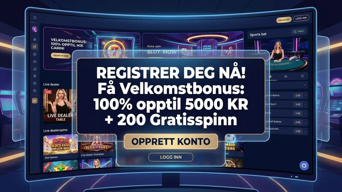 Registrer deg med bonus